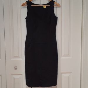 Grey Pinstripe Shift Dress